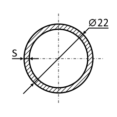 Изготовляемая нами круглая оцинкованная труба 22 мм выгодно отличается идеальной поверхностью. Складское хранение позволяет сохранить товарный вид трубы.