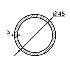 Изготовляемая нами круглая оцинкованная труба 45 мм выгодно отличается идеальной поверхностью. Складское хранение позволяет сохранить товарный вид трубы.