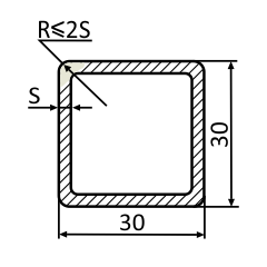 Изготовляемая нами квадратная оцинкованная труба 30х30 мм выгодно отличается идеальной поверхностью. Складское хранение позволяет сохранить товарный вид трубы.