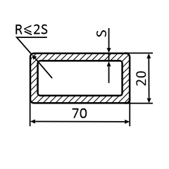 Изготовляемая нами прямоугольная оцинкованная труба 70х20 мм выгодно отличается идеальной поверхностью. Складское хранение позволяет сохранить товарный вид трубы.