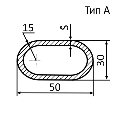 Изготовляемая нами плоскоовальная оцинкованная труба 50х30 мм выгодно отличается идеальной поверхностью. Складское хранение позволяет сохранить товарный вид трубы.