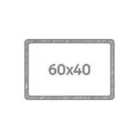 Квадратная оцинкованная труба 45x45 мм