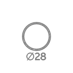 Круглая оцинкованная труба 28 мм