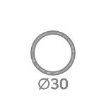 Круглая оцинкованная труба 30 мм