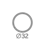 Круглая оцинкованная труба 32 мм