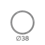 Круглая оцинкованная труба 38 мм