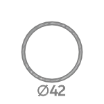 Круглая оцинкованная труба 42 мм