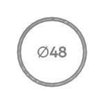 Круглая оцинкованная труба 48 мм