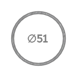 Круглая оцинкованная труба 51 мм