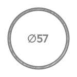 Круглая оцинкованная труба 57 мм