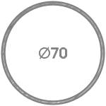 Круглая оцинкованная труба 70 мм