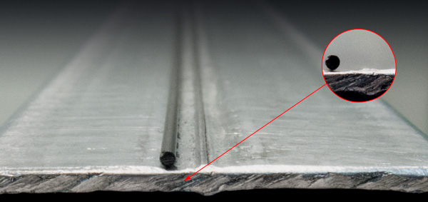 Сварной шов для круглой оцинкованной трубы 28 мм